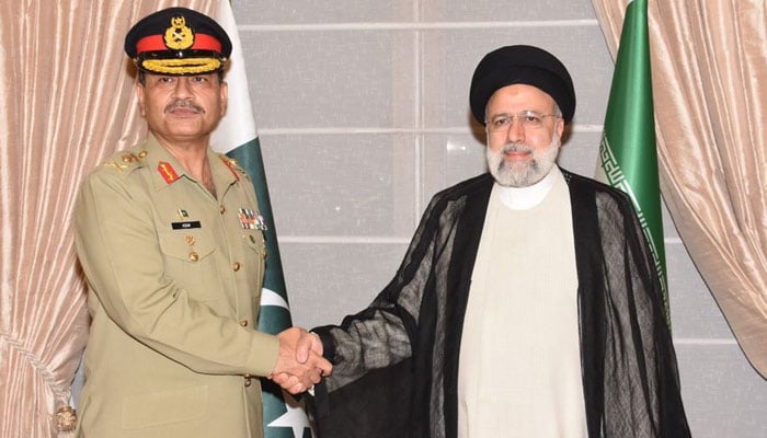 پاک ایران سرحد پر باہمی رابطے مضبوط کرنے کی ضرورت ہے، جنرل عاصم منیر— فوٹو:آئی ایس پی آر