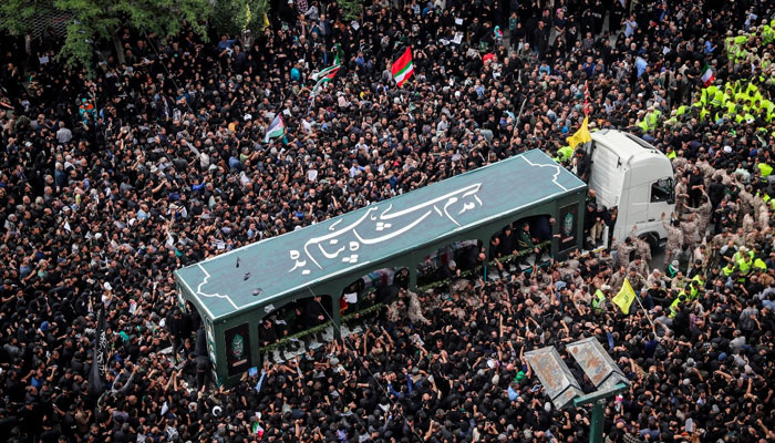 مرحوم ایرانی صدر  ابراہیم رئیسی مشہد میں سپرد خاک