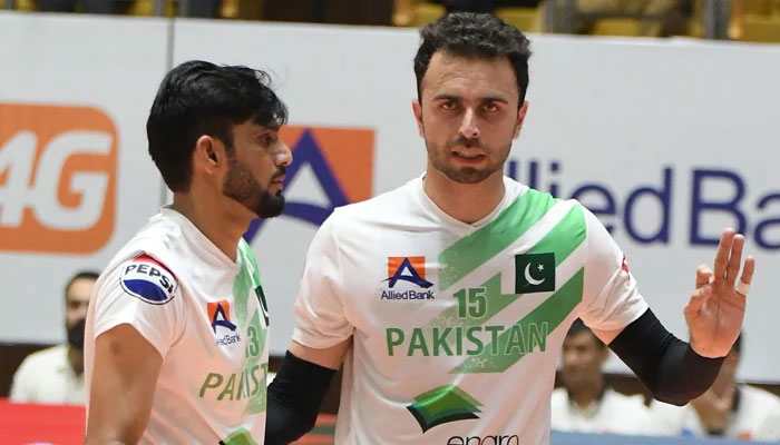 پاکستان والی بال ٹیم نے دوسرے میچ میں بھی آسٹریلیا کو شکست دیدی