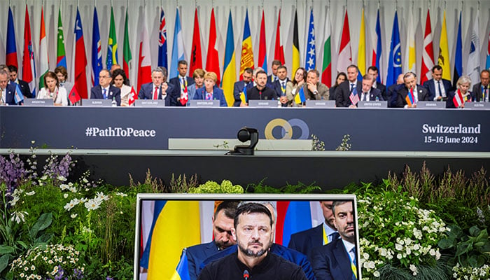 سوئٹزرلینڈ: یوکرین امن کانفرنس کا اعلامیہ جاری، کئی ممالک نے دستخط نہیں کیے