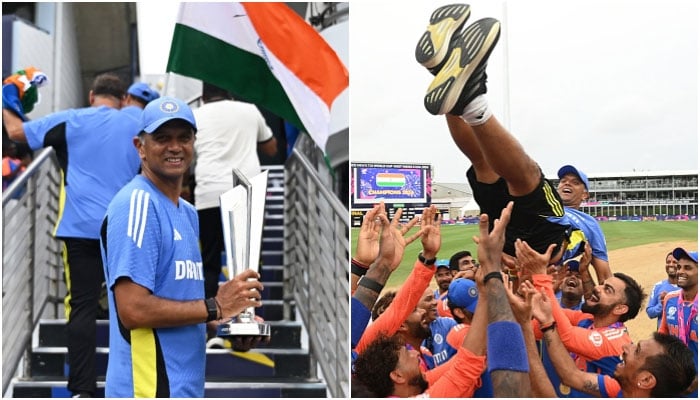 ٹی 20  ورلڈکپ جتواکر ڈریوڈ کا بحیثیت کوچ بھارتی کرکٹ ٹیم کیساتھ سفر ختم ہوگیا