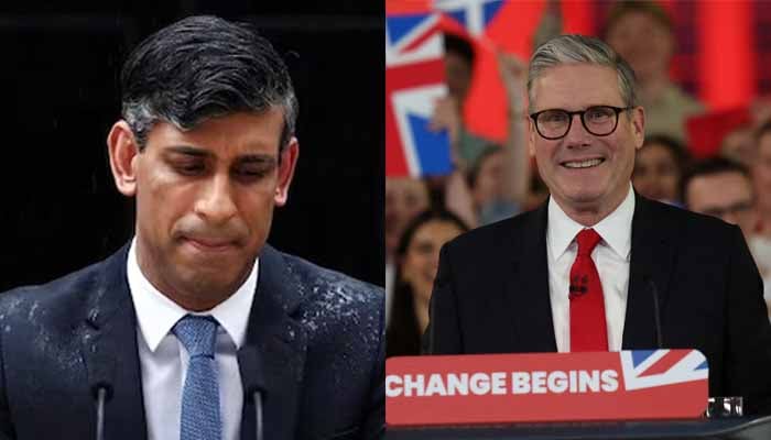 برطانوی انتخابات: لیبر پارٹی 412 نشستیں لے گئی، رشی سونک نے ہار مان لی