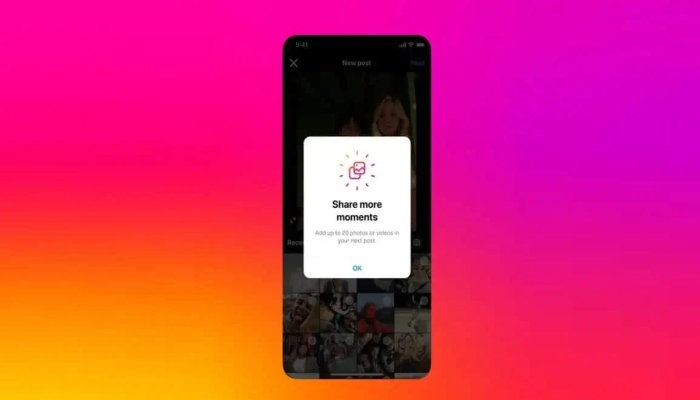 اب آپ انسٹاگرام کی ہر پوسٹ پر 20 تصاویر پوسٹ کرسکتے ہیں