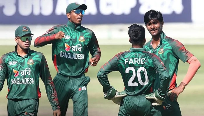 انڈر 19 ایشیا کپ میں بنگلادیش نے پاکستان کو شکست دیکر فائنل کیلئے کوالیفائی کرلیا