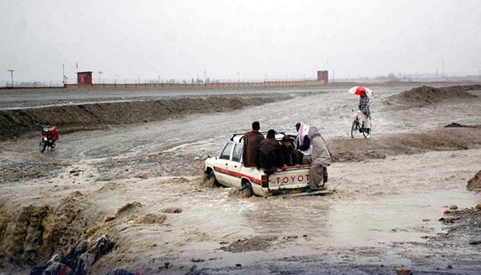 بلوچستان کے پاک افغان شمال سرحدی علاقوں میں موسلادھار بارش، نشیبی علاقے زیرآب