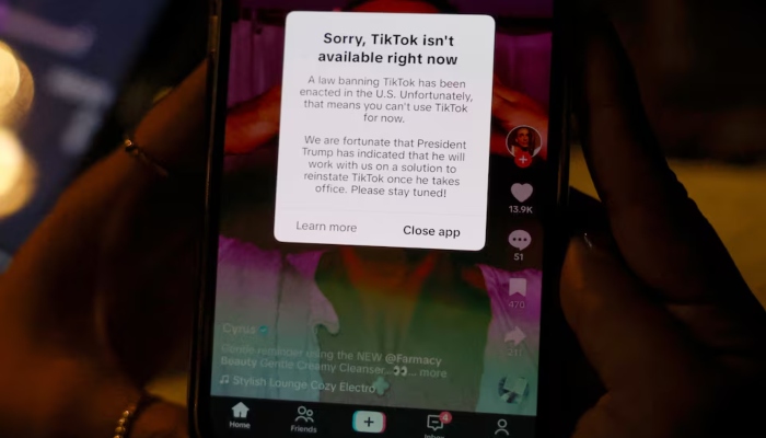 امریکا میں ٹک ٹاک پر پابندی کا اطلاق ہوگیا، ایپ تک رسائی ناممکن ہوگئی