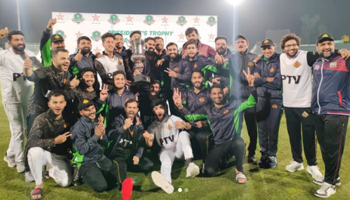 پی ٹی وی نے پریزیڈنٹ ٹرافی گریڈ ون کرکٹ ٹورنامنٹ کا ٹائٹل جیت لیا