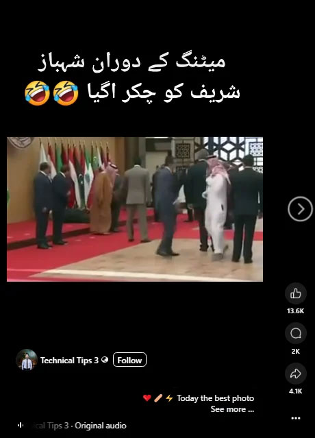 فیکٹ چیک: وائرل ویڈیو میں گرنے والے شخص شہباز شریف نہیں بلکہ لبنانی صدر ہیں