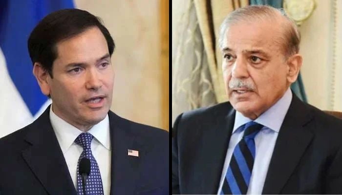 وزیر اعظم شہباز شریف سے امریکی وزیر خارجہ مارکو روبیو کا ٹیلی فونک رابطہ