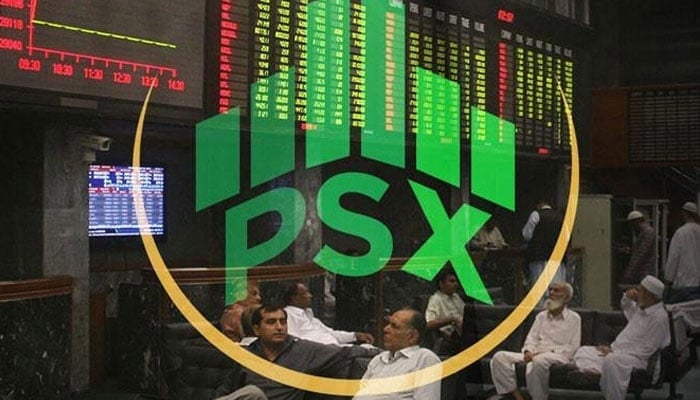 اسٹاک ایکسچینج کا 100 انڈیکس نئی بلند ترین سطح بناکر منفی پر بند ہوا