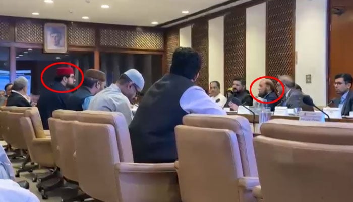 چیئرمین پی ٹی اے کا ایمل ولی پر چرس کا سگریٹ پینے کا الزام، دونوں کے درمیان تلخ جملوں کا تبادلہ