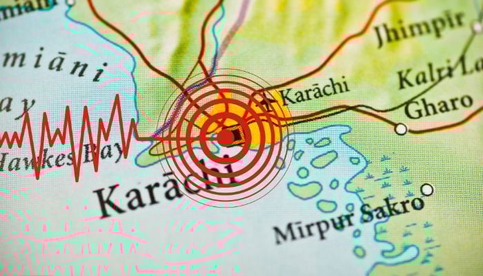 کراچی کے مختلف علاقوں میں ایک بار پھر زلزلے کے جھٹکے