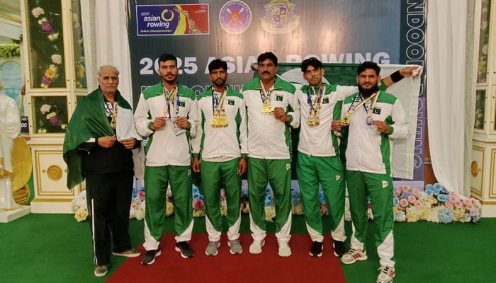 ایشین انڈور روئنگ چیمپئن شپ میں پاکستان کی شاندار پرفارمنس ، کتنے تمغے جیتے؟