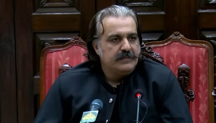 وفاق سابق فاٹا اور پاٹا پر ٹیکس لگانے سے گریز کرے، علی امین کا جرگے سے خطاب میں مطالبہ