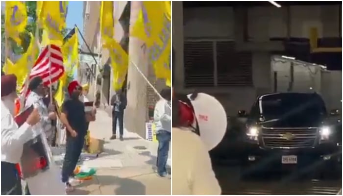 واشنگٹن میں ششی تھرور کی سربراہی میں بھارتی سفارتی وفد کو بھارتی شہریوں نے گھیرلیا