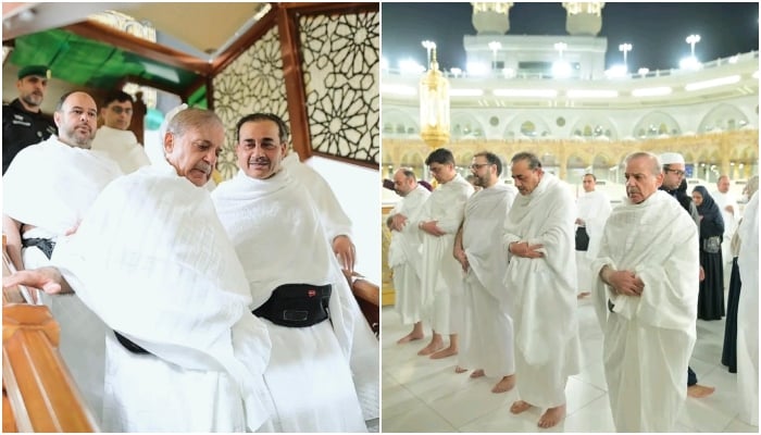 وزیراعظم اور فیلڈ مارشل نے عمرے کی سعادت حاصل کرلی، خصوصی طور پر خانہ کعبہ کا دروازہ کھولا گیا