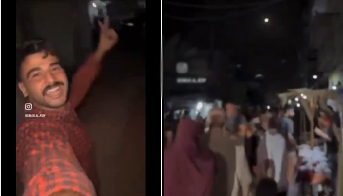 ایران کا اسرائیل پر جوابی حملہ: فلسطینی عوام کا بھی جشن، سڑکوں پر نکل آئے