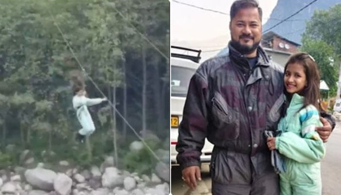 بھارت: 12 سالہ لڑکی  زپ لائن ٹوٹنے سے 30 فٹ نیچے آگری، ویڈیو وائرل