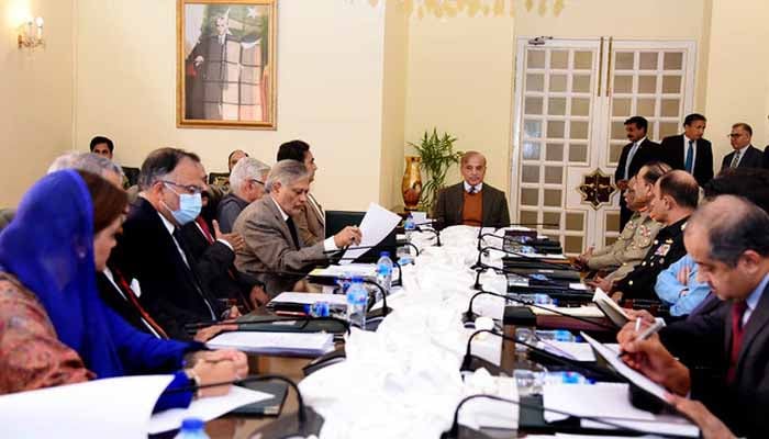 وزیراعظم شہباز شریف کی زیر صدارت قومی سلامتی کمیٹی کا اجلاس
