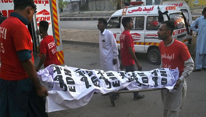 کراچی:  نوابشاہ سے آنیوالی  نجی ایمبولینس گڑھے میں گرگئی، مریض جاں بحق