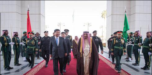 سعودی فرماروا شاہ سلمان سے چینی صدرکی  ریاض میں ملاقات
