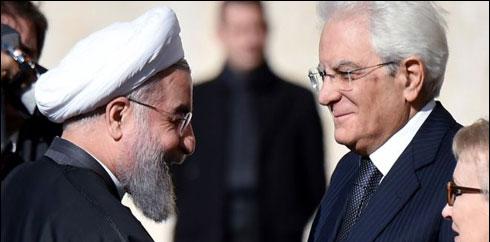 ایرانی صدر حسن روحانی اٹلی پہنچ گئے