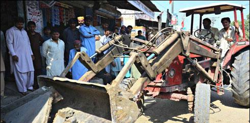 گجرانوالہ اور سرگودھامیں تجاوزات کے خلاف آپریشن