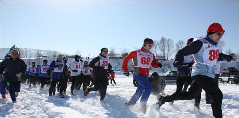 خون جما دینے والی سردی میں مشکل ترین میراتھن ریس
