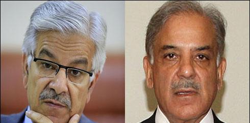 شہباز شریف سے خواجہ آصف کی ملاقات، توانائی کے منصوبوںپرگفتگو