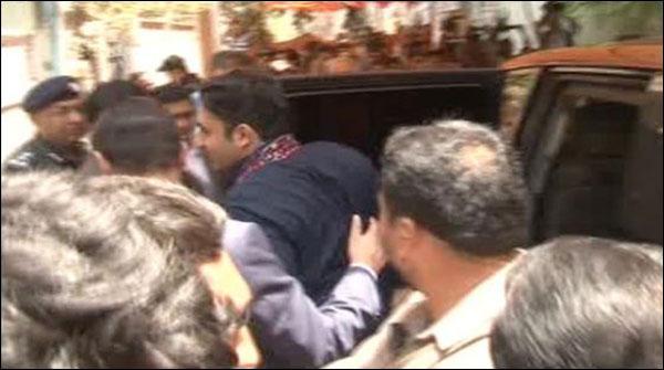 بلاول بھٹو کی امجد صابری کے گھر آمد ،اہل خانہ سے تعزیت