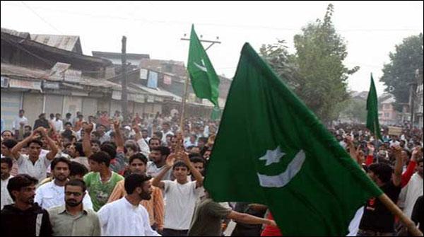 مقبوضہ کشمیر میں ’جیوے جیوے پاکستان‘ کے نعروں سے گونج اٹھا