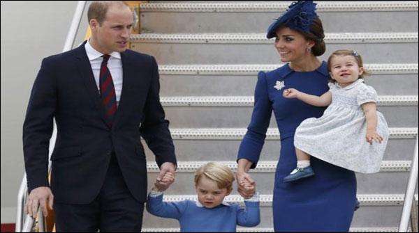 شہزادہ ولیم اور کیٹ مڈلٹن بچوں کے ساتھ کینیڈا پہنچ گئے