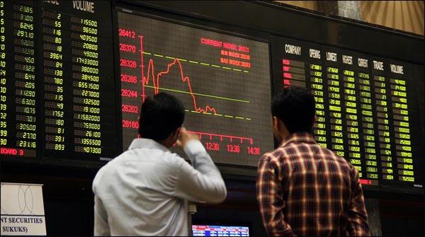 کراچی، اسٹاک مارکیٹ میں مندی کا رجحان