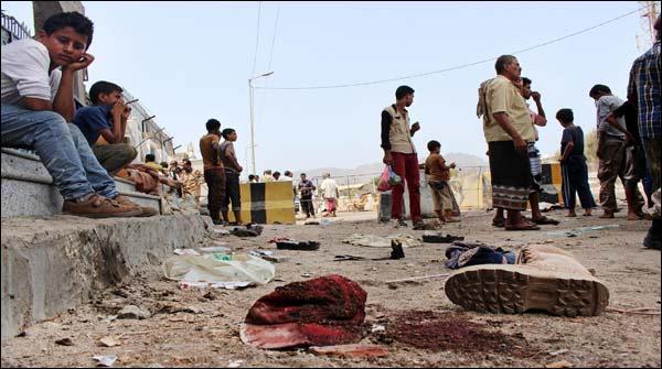 یمن:ملٹری کیمپ پر خودکش حملہ،50فوجی ہلاک