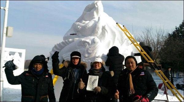 امریکا: برفانی مجسمہ سازی کا مقابلہ،چین کی ٹیم کے نام