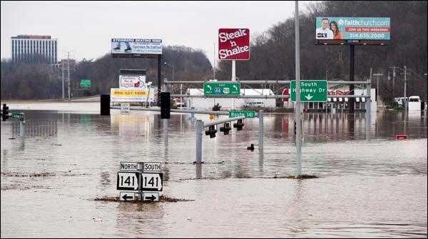 امریکی ریاست میزوری میں بارش اور سیلاب، 2 افراد ہلاک