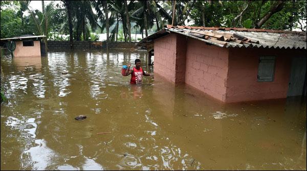 سری لنکا: شدید بارشوں کے باعث 91 افراد ہلاک