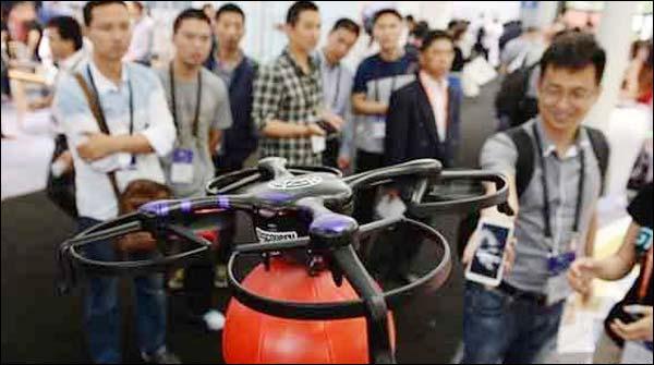 چین میں نقل کی روک تھام کیلئے جدید ڈرون کا استعمال