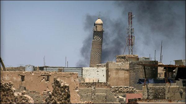 موصل کی تاریخی النوری مسجد داعش کے ہاتھوں تباہ