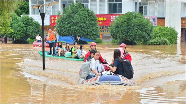 چین :تیز بارشیں،سیلاب سے 27افراد ہلاک ،8لاپتہ