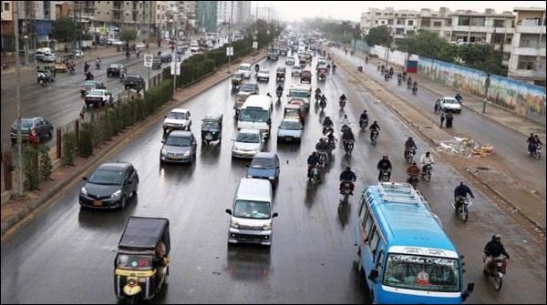 کراچی کے مختلف علاقوں میں صبح پھر بارش