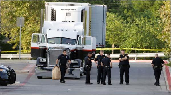 ٹیکساس : پارکنگ میں کھڑے ٹرک سے 9لاشیں برآمد