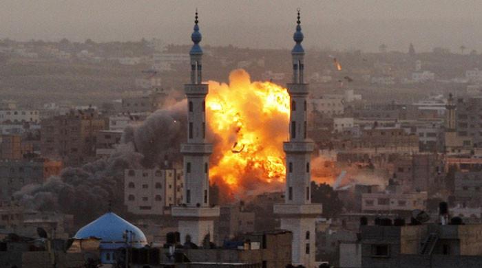 اسرائیل کے فضائی حملے میں حماس کمانڈر اور 3 بچوں سمیت 9 فلسطینی شہید 