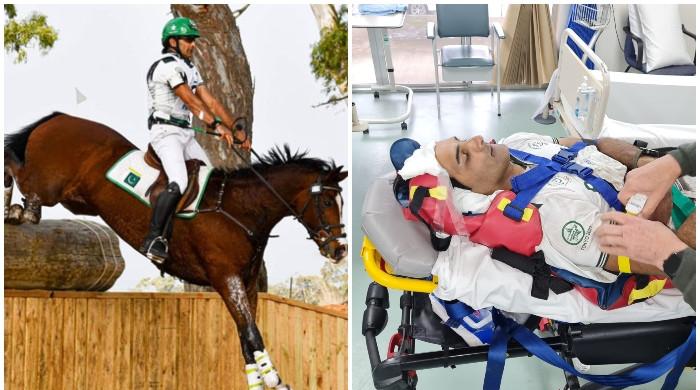 ٹوکیو اولمپکس تک رسائی کی کوشش میں پاکستانی گھڑ سوار عثمان زخمی، گھوڑا ہلاک