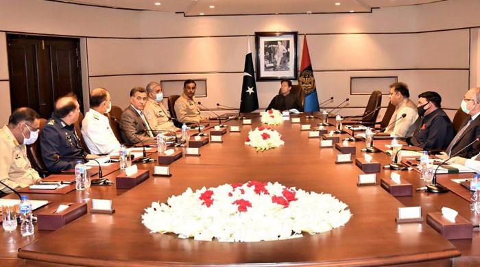 وزیراعظم کی زیرصدارت آئی ایس آئی ہیڈکوارٹرز میں اعلیٰ قومی اور عسکری قیادت کا اجلاس