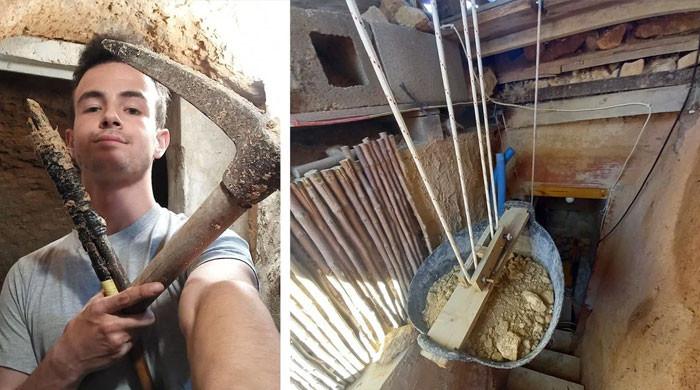 والدین سے جھگڑے کے بعد نوجوان نے غار میں رہنا شروع کردیا