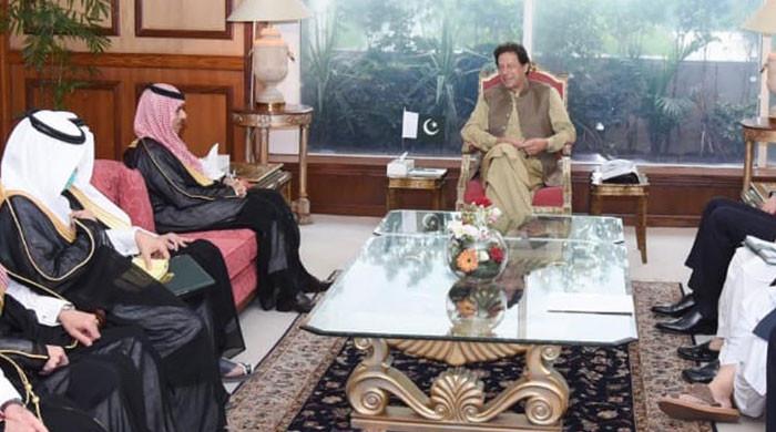 وزیراعظم سے سعودی وزیرخارجہ شہزادہ فیصل بن فرحان السعود کی ملاقات