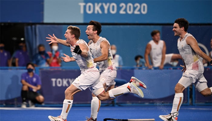 بیلجیم نے ریو میں کھیلے گئے گذشتہ اولمپکس میں چاندی کا تمغہ جیتا تھا جبکہ 1920 میں  کانسی کا تمغہ اپنے نام کرسکی تھی— فوٹو: اے ایف پی