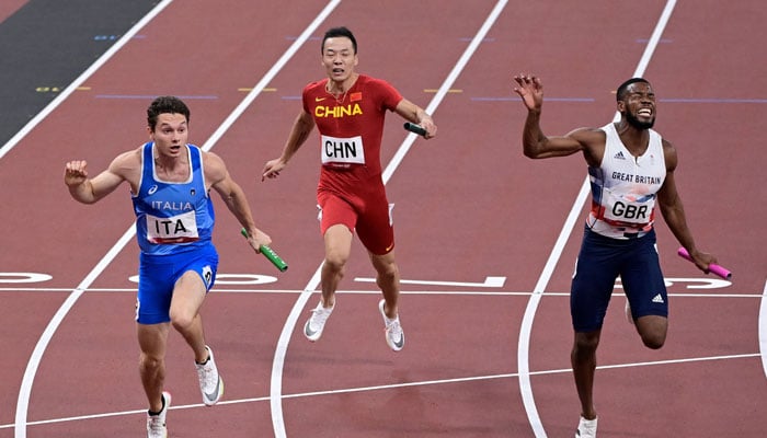 میڈلز ٹیبل پر اب چین سب سے آگے ہے، امریکا دوسرے اور جاپان تیسرے نمبر پر ہے— فوٹو: اے ایف پی