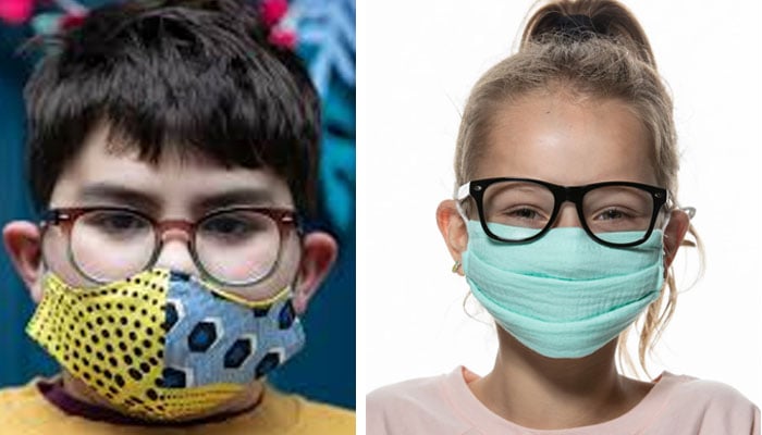 چشمہ لگانے والے بچوں کو ایڈجسٹبل نوز پن والا ماسک استعمال کروائیں:ماہرین فوٹوفائل